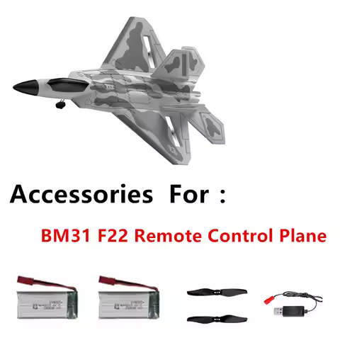 BM31 F22 RC plane Battery 3.7V 1000mAh / Propeller Blade / Landing gear / Use For BM31 RC Plane Part