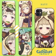 ~ [COD+ READY STOCK]Sayu stickers gift 原神 mobile phone case Genshin impact game Figure action silhouette tempered glass/liquid silicone phone shell applicable to more than 200 mobile phone models iphone 12 case