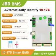 JBD BMS SP17S005 10S-17S Pengenalpastian Automatik 10S 13S 14S 16S Smart Bms Lifepo4 36V 48V 20A 40A