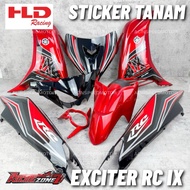 “STICKER TANAM” LC135 IX COVER SER EXCITER RC IX/ LC135 V2 V4 V7 IX MERAH IX PUTIH COVER SET/ Lc135 