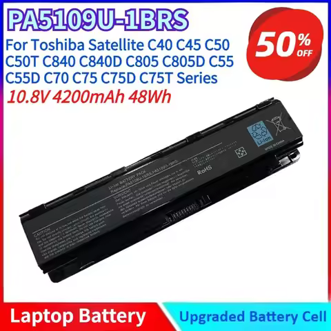 New Laptop Battery PA5109U-1BRS for Toshiba Satellite C40 C45 C50 C50T C840 C840D C805 C805D C55 C55