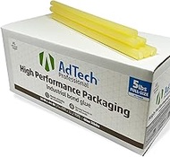 AdTech Professional High Performance Packaging Industrial Bond High Temp Hot Glue Sticks 10" Light A