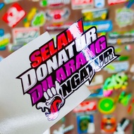 Jamn Donatur Sticker Word Sticker/