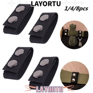 LAYORTU 1/4/8Pcs Belt Buckle Double Snaps Outdoor  Heavy Duty