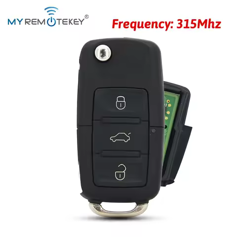 Remtekey 1JO 959 753 DJ Remote Key 3 button 315Mhz ID48 HU66 for VW Skoda Passat Golf Jetta 2001 1J0