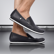 Geovani 39-44 Camaro Hitam - Sepatu Slip On Slop Casual Sneaker Pria