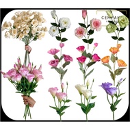 3 & 4 Heads Grandi Premium Lisianthus Eustoma Artificial Flower Hand Bouquet Wedding Flower Bouquet 