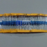 (5 Pieces) R Resistor 1/2W Size 100K To 4.3M Metal Film 1/2W 0.5W 1% MF 1/2W