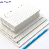 ZENDEN​ Paper Refill Grid Monthly To do List Daily Planner A5 A6 A7 45 Sheets Line Binder Inside Pag