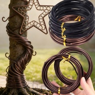 4-1Pc 5M/Roll Bonsai Wire Plant Support - DIY Plant Shape - 3-0.8mm Bonsai Shape Aluminum Wire - Flo