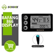 Paparan Bafang S866 LCD 24V 36V 48V dengan 5 Pin Palam Wanita Penggunaan untuk Skuter Basikal Elektr