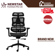 Newstar Luxe Ergonomic Chair, Office Chair, Office Furniture, Black Roller Chair, Ergonomic Chair - NewStar Furniture Collection - Delivery within 24hrs