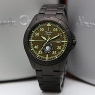 Alghani Watch Jam Tangan Pria Alexandre Christie AC 6537 ME BIPGN Stainless Steel Strap Black Green