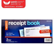 Unicorn Stationery NCR Receipt Book 2 Ply (3.5" x 7.5"/30 x 2 Sheets) B809