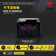 Yuasa YTZ5S (YTZ4V, YTX4L-BS, MF4L-B, GTZ5S, XLTZ4) Motorcycle Battery (INDONESIA) best for Yamaha Mio i125/Fazzio/Soul i125/Gear/Gravis/Sniper155/R15M, Honda Wave/XRM125/RS125/CRF125F/Dio/Genio, Suzuki Raider J/ Smash115/ Gixxer150/