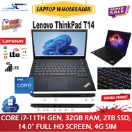 Lenovo ThinkPad  |T14 | T490 | T480 | (Core i7-11 Gen, i5-11GEN  Core i5-10 Gen,  32GB RAM, 2TB SSD,