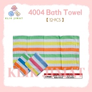 (KLIKJIMAT) 🛁 【12-PCS】Cotton Bath Towel Set 4004 | Tuala Mandi Kapas 1 x 12pcs | 棉质浴巾套装
