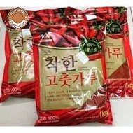 1Kg Korean Chackhan chili powder flakes to make kimchi - 농우) 착한 고춧가루 김치용 Chili Flakes Gochugaru