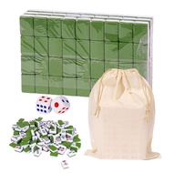 【Worth-Buy】 Mahjong Sets Travel Mini Chinese Traditional Board Game Storage Bag Portable Table Game
