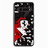 Hardcase Casing Case LG V60 V50 V50S V40 V30 V20 G8X Velvet ThinQ 5G Ferrari Logo AB1977