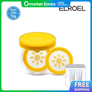 Basic Elroel Foundation-Free Plus Yellow Sun Cushion (1 Main Product + 1 Refill) + Crema Hand Cream