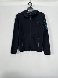 ANTA安踏 男款黑色防風連帽運動外套