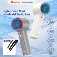 JAMAY Portable Fan Rechargeable Handheld Jet Fan Strong Wind 100 Gear Wind Speed Digital Display Adj