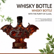 Bat Symbol Glass Whiskey Decanter Premium Bar Decor & Liquor Dispenser