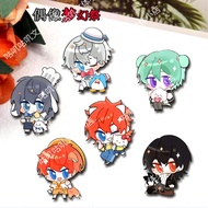 Ensemble Stars Anime Accessories Hibiki Wataru Sakuma Rei Q Version Cartoon Badge Bag Pendent Decor Brooch Collection Display