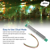 JPTOS Music Level Indicator Module, 32-Bit 8 Effects Adjustable Brightness Sound Level Display Board