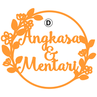 Backdrop Nama Inisial Aksesoris Dekorasi Pesta Lamaran Pernikahan Tunangan