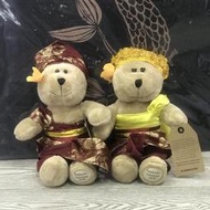 Starbucks 星巴克熊寶寶：2019年印尼Bali巴里島 峇巴島傳統服飾男女熊寶寶一對-全新品現貨