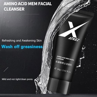 60g Amino Acid Facial Cleanser For Men Mild Oil Control Cleanser Moisturizing Refreshing Facial