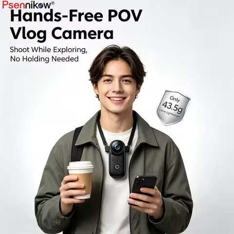 POV Vlog Camera Work Field Recording Hands‑Free One‑Tap Video Recorder Work Delivery Maintenance Tra