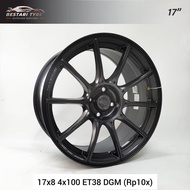 (RP10X) NEW SPORT RIMS LIGHT WHEELS RAXER FLOW FORMING 17 INCH 17x8 4x100 ET38 DGM READY STOCK SPORT RIM