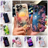 For Tecno Pova 7 4G Case LJ6 Silicone Cute Cartoon Luxury Fashion Butterfly Cool Painted Back Cover 