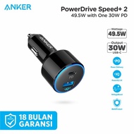 Anker PowerDrive II Car Charger with 1 PD and 1 IQ Black - A2229