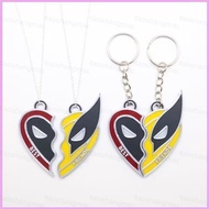 YT4 Deadpool Wolverine Best Friends necklace keychain bracelet bag pendant key ring