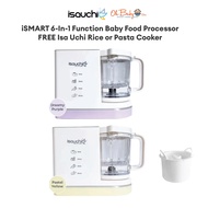 Isa Uchi iSMART 6-In-1 Function Baby Food Processor FREE Isa Uchi Rice or Pasta Cooker