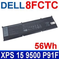 戴爾 DELL 8FCTC 56Wh 3芯 原廠電池 G7 15 7500 P100F XPS 15 9500 P91F