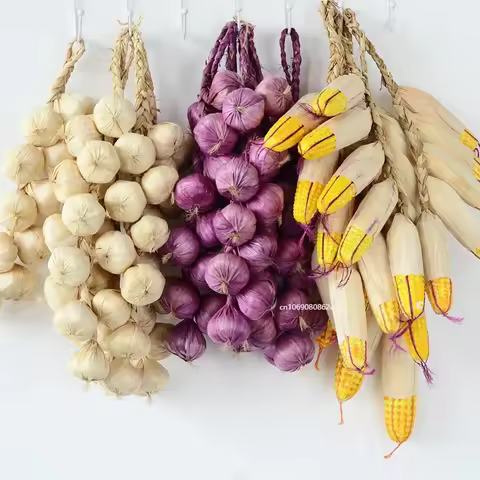 Artificial Foods & Vegetables Artificial Fake Decorative Fruit Lifelike Foam Vegetables Onion Garlic