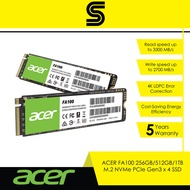 ACER FA100 256GB/512GB/1TB M.2 NVMe PCIe Gen3x4 SSD