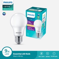 Lampu Philips LED Bulb Essential Bohlam 9W 30K Kuning