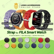 Strap for Fila Smart Watch SW/37 SW/56, Colorful Sport Band 22mm, Stainless Steel Buckle (sw37 sw37b