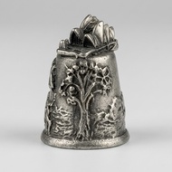 Vintage Australian Pewter Thimble – Sydney Opera House 3D Landmark Souvenir
