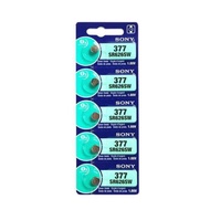ถ่านกระดุม Sony SR626SW  377 377A 626 ของแท้ 1.55V 0% mercury ถ่าน จำหน่ายแผงละ 5ก้อน for camera