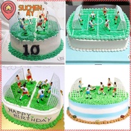 SUCHENMY Set of 9 Soccer Toppers DIY 9 Soccer Players Funny for Birthday Cake
