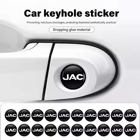 8pcs Car Door Keyhole Sticker Lock Protector Anti-blocking Decal For JAC S2 J3 Board JS2 S3 JS3 J2 S