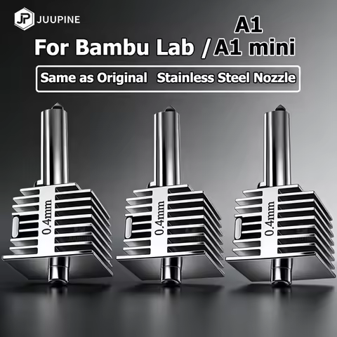 for Bambulab A1 nozzle A1 Mini Hotend Stainless Steel 0.2MM 0.4MM 0.6 0.8MM Hot End Bambulab A1 Acce