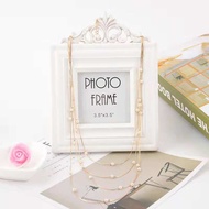 SSA Korean Classic Design Multi Layer Imitation Pearl Long Chain Necklace AJ2